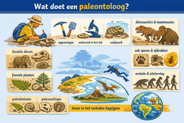 Wat doet een paleontoloog